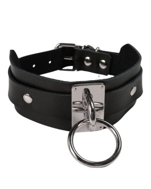 collier-ras-de-cou-cuir-eternity-voyeurx-argent