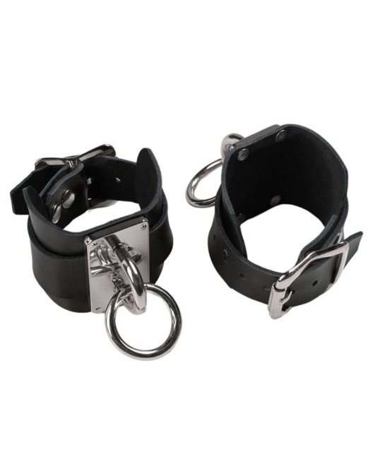 menottes-cuir-metal-eternity-voyeurx-argent
