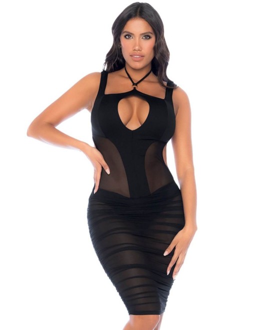 robe-moulante-noire-mapale-lingerie