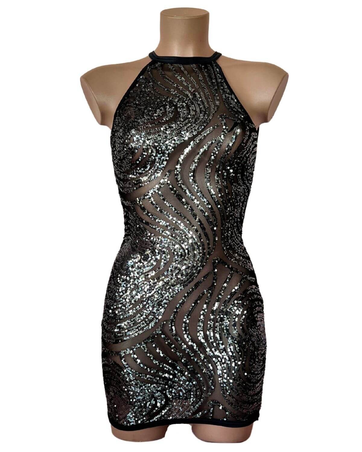 robe-courte-moulante-sequins-outx-1