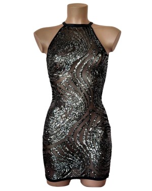 robe-courte-moulante-sequins-outx-1