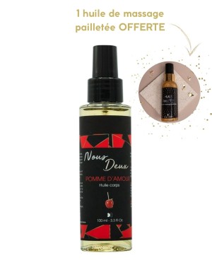 Huile de Massage Parfumée Pomme d'Amour 100 ml - Nous Deux