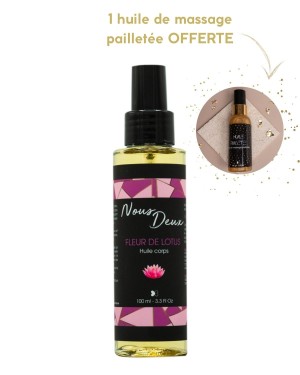Huile de Massage Parfumée Fleur de Lotus 100 ml - Nous Deux
