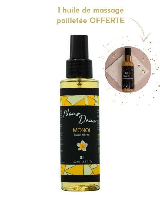 Huile de Massage Parfumée Monoï 100 ml - Nous Deux