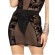 Mini-Jupe Noire Transparente ‘Cassidy’ – Maison Catanzaro