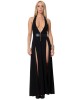 robe-longue-fendue-lycra-isabella-noir-maison-catanzaro-3