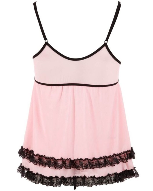 ensemble-nuisette-string-trnasparents-rose-cottelli-collection-5