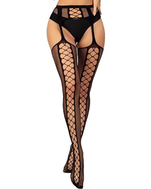 Collants Porte-Jarretelles en Résille – Collection Paradise Boutik