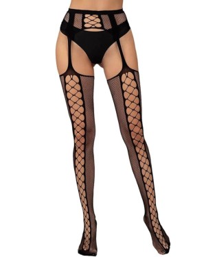Collants Porte-Jarretelles en Résille – Collection Paradise Boutik