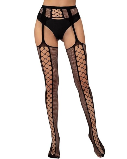 Collants Porte-Jarretelles en Résille – Collection Paradise Boutik