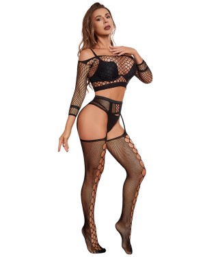 ensemble-resille-crop-top-collants-sexy-1