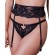 Porte-Jarretelles Dentelle Noir ‘Carmen’ – Valege Lingerie