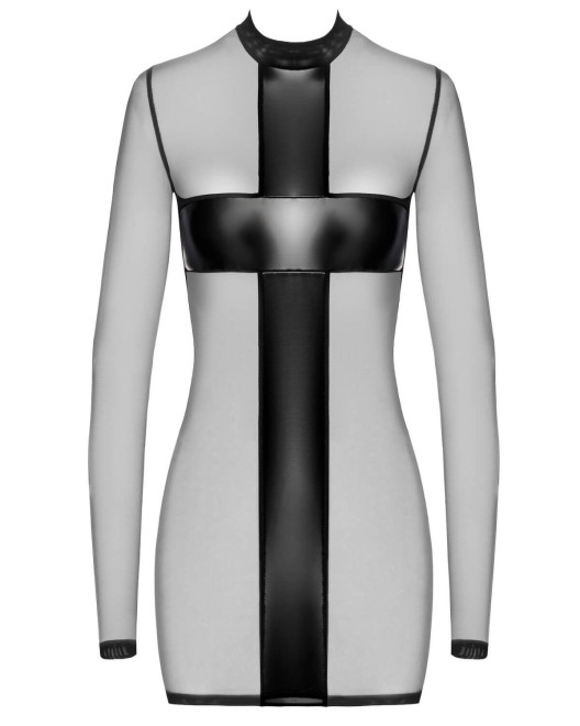 mini-robe-tulle-wetlook-crossfire-f369-noir-handmade-5