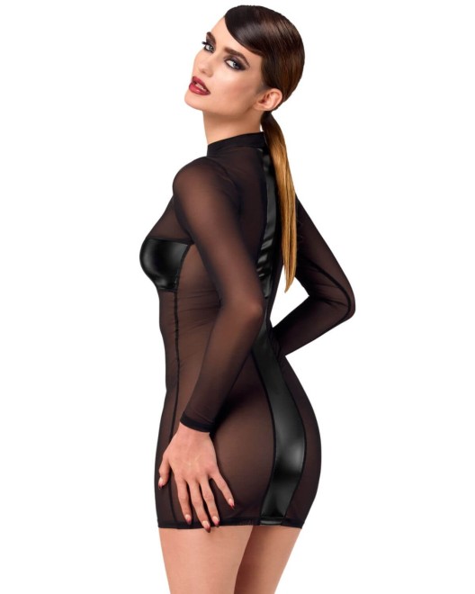 mini-robe-tulle-wetlook-crossfire-f369-noir-handmade-2