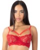 soutien gorge balconnet dentelle rouge eros veneziani devant