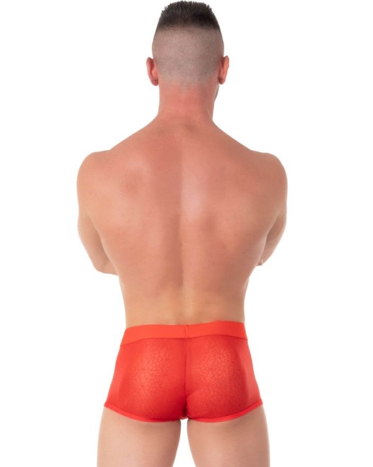 boxer homme push-up rouge, Eros Veneziani, vue de dos, porté par un mannequin