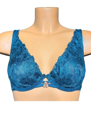 soutien-gorge à armatures Colette, Valege Lingerie, vert forêt, devant