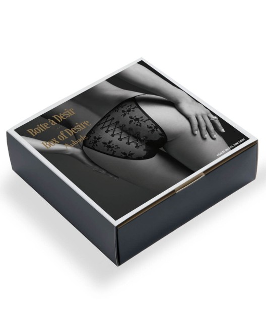 culotte mini-coeur Hearts on Fire, Boîte à désir Aubade, noir