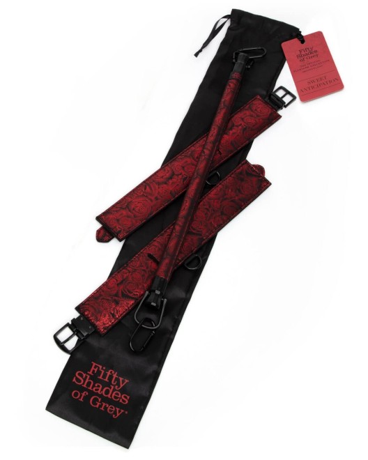 barre d'écartement avec menottes Sweet anticipation, Fifty Shades of grey, avec sac de rangement
