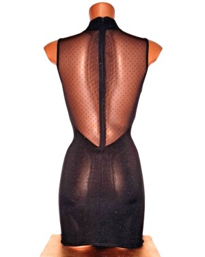 robe moulante à strass, collection Grace, OutX, mannequin de dos