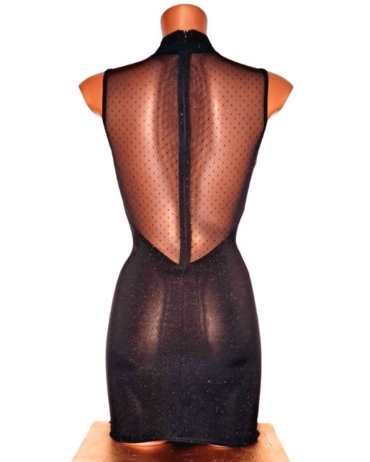 robe moulante à strass, collection Grace, OutX, mannequin de dos