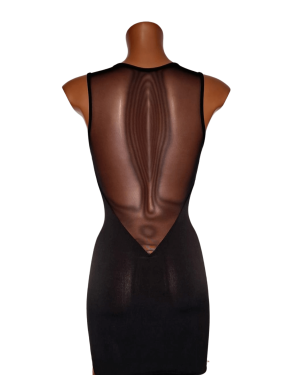 robe sexy à strass, noir, OutX, collection Helena, dos