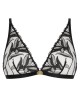 triangle bralette Sweet Euphoria, Aubade Lingerie, noir, devant