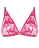 triangle bralette Sweet Euphoria, Aubade Lingerie, fuchsia, devant