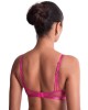 triangle bralette Sweet Euphoria, Aubade Lingerie, fuchsia, vue de dos, sur fond blanc
