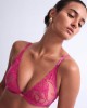 triangle bralette Sweet Euphoria, Aubade Lingerie, fuchsia, zoom de face