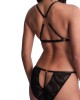triangle et culotte mini-cœur Velvet Snake, Boîte à désir Aubade Lingerie, ensemble vue de dos