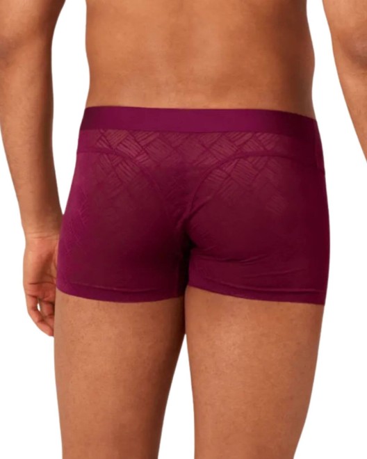 boxer homme Caliente Esteban, bordeaux, Valege Lingerie, zoom de dos