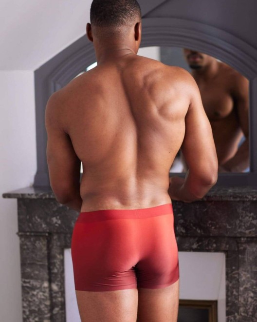 boxer homme Caliente Pedro, rouge, Valege Lingerie, mannequin de dos