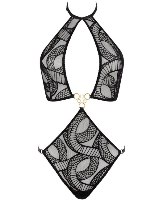 body Velvet Snake, Boîte à Désir, Aubade Lingerie, devant, fond blanc