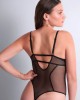body string Sweet Euphoria, Aubade Lingerie, noir, mannequin grande taille, vue de dos