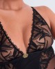body string Sweet Euphoria, Aubade Lingerie, noir, zoom sur dentelle