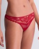 tanga en dentelle rouge Mystery of Love, Aubade Lingerie, zoom devant