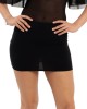 mini-jupe en lycra noir, Alternative Plaisir, zoom de face