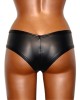 shorty en wetlook et strass, noir, OutX, collection Electra Star, zoom dos
