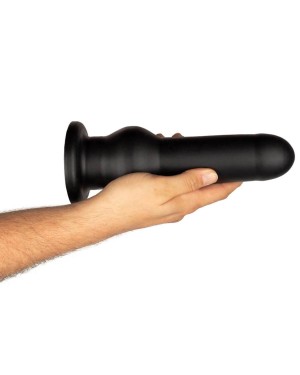 plug anal ventousé XXL, Dildo tactical I, Buttr, dans une main