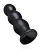 plug anal ventousé XXL, Dildo Tactical III, Buttr, noir, dessous