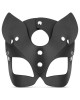 masque chat en cuir Kinky Kitty, noir, Bedroom Fantasies, vue de face