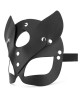 masque chat en cuir Kinky Kitty, noir, Bedroom Fantasies, de côté