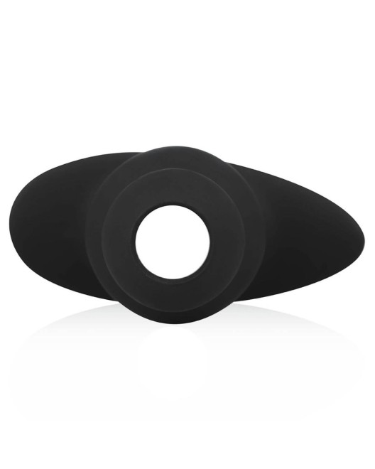 plug anal creux XXL, noir, Buttr, zoom sur le trou