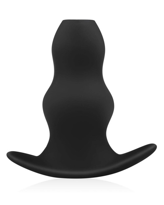 plug anal creux XXL, noir, Buttr, face