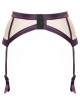 porte-jarretelles Venus, violet, Prelude Jolidon, dos sur fond blanc