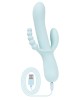 vibromasseur rabbit triple stimulation Good Vibes, bleu, avec câble de chargement