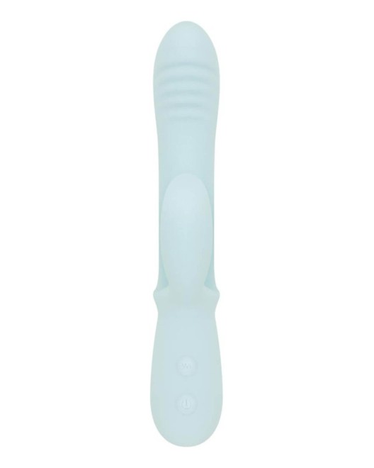 vibromasseur rabbit triple stimulation Good Vibes, bleu, vue de profil