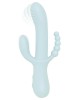 vibromasseur rabbit triple stimulation Good Vibes, bleu, vue de face