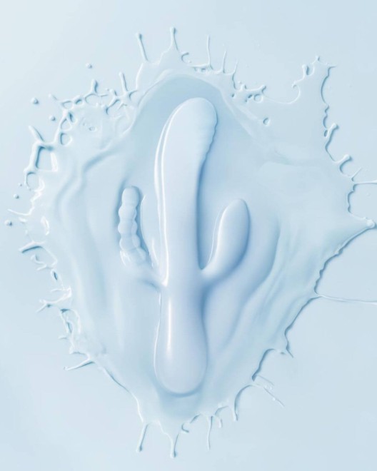 vibromasseur rabbit triple stimulation Good Vibes, bleu, waterproof